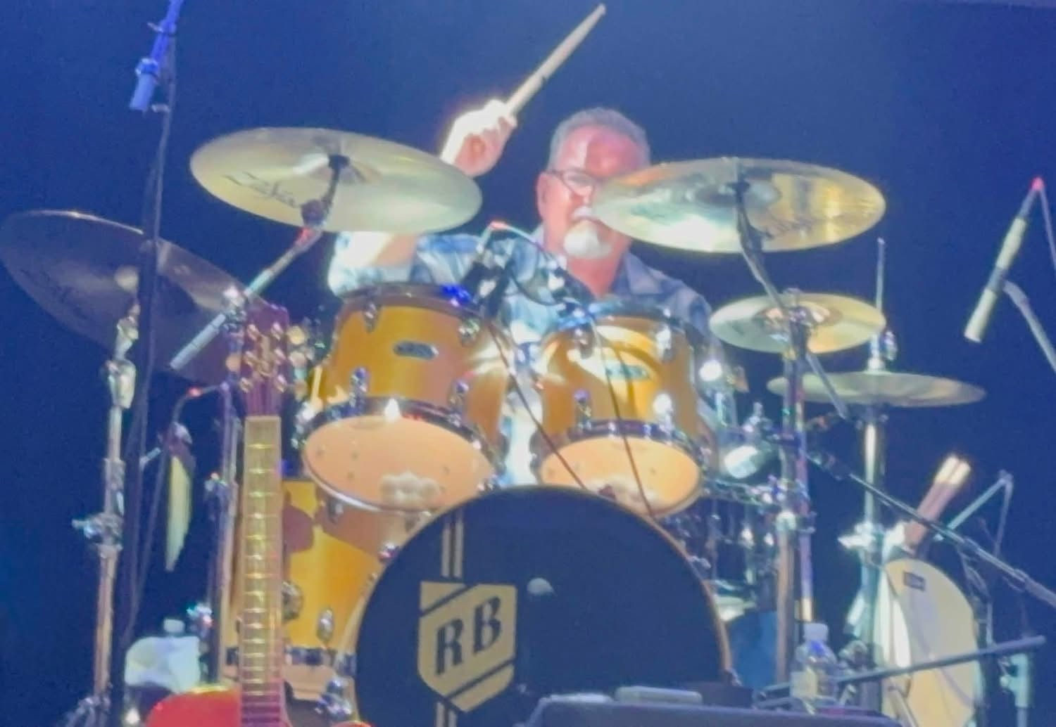 Band performing live
